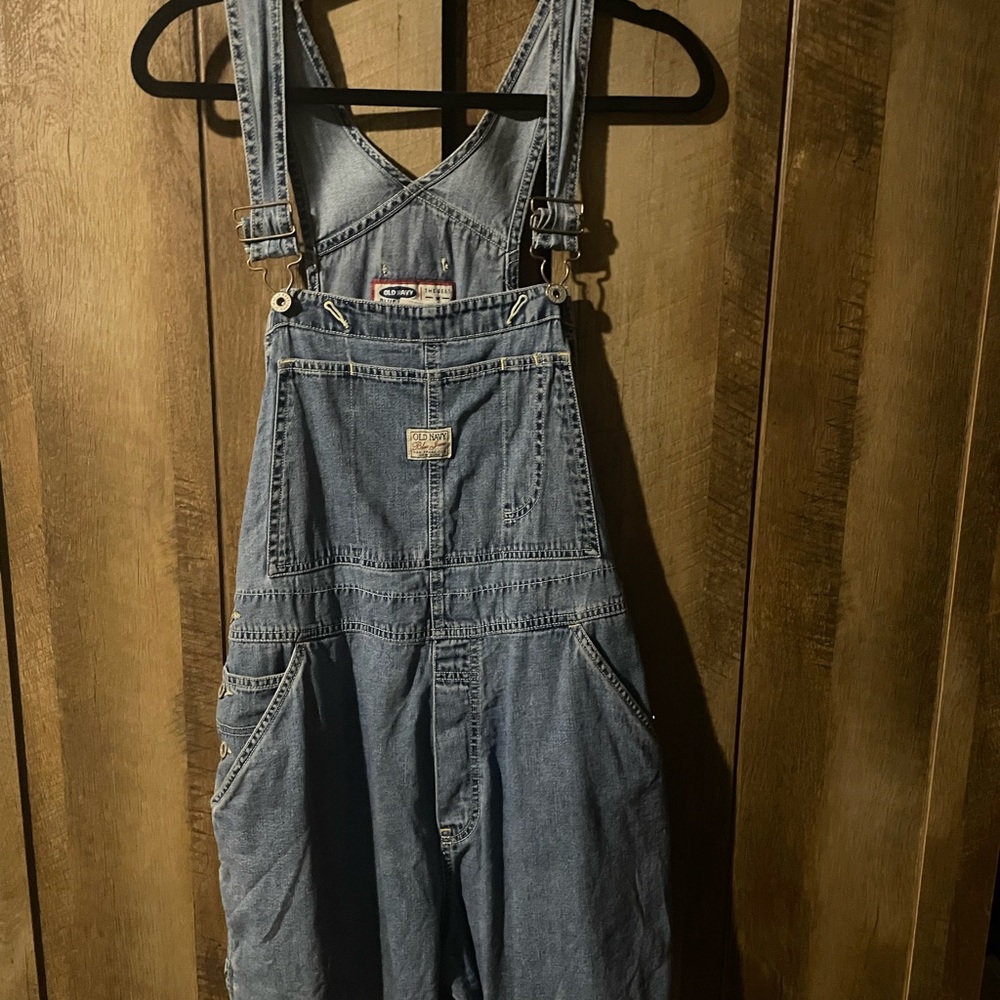 Totally Retro Denim Overall Shorts